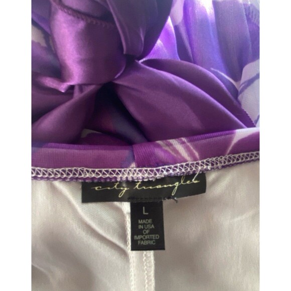 City Triangles from Ross Y2k 90s womens Purple Floral Mini summer Dress NWOT - Picture 6 of 12